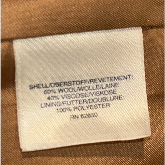 LANDS' END Beige Wool Blend Doubled Breasted Peacoat Women's Sz. 16W preppy EUC - Picture 11 of 11